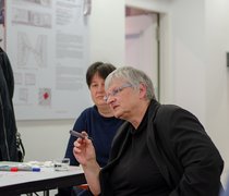 Frau Prof. Dr. Birgit Scheppat in der Diskussion mit Teilnehmerinnen und Teilnehmern © Bruno Nemec